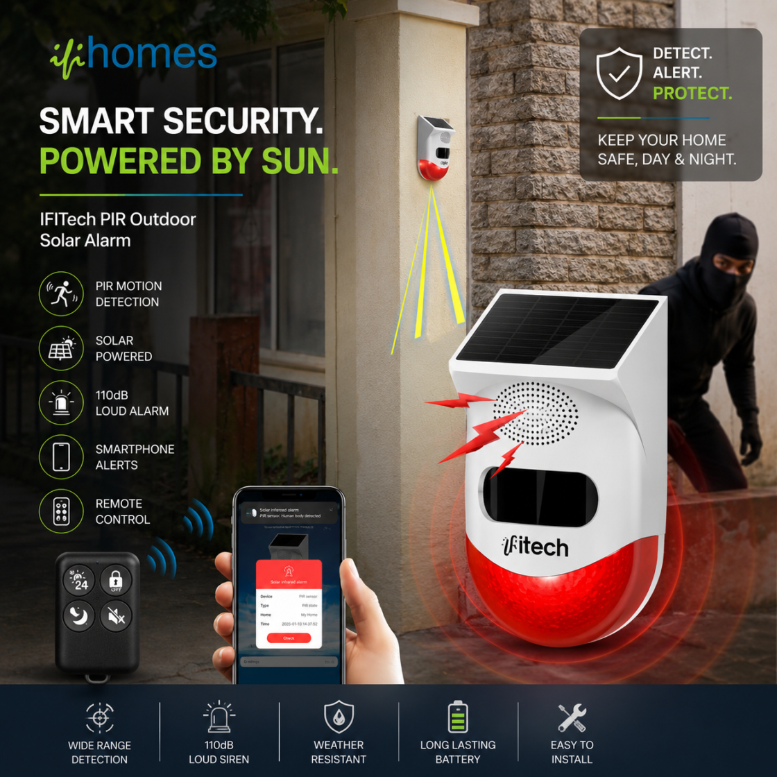 IFITech Outdoor Security Alarm Ad